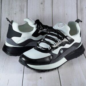 Michael Kors Theo Sport Open Sneakers Logo Color Grey/White Size 13 M